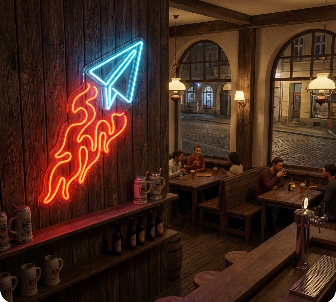 Neon LED Rocket